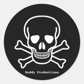 BP 7ブラックステッカー ラウンドシール