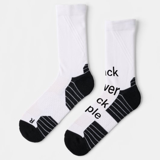 BPBPカスタム高性能アスレティッククルー靴下 ソックス (左)