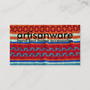 bpcのArtisanwareのニットのビジネスまたはプロフィールカード 名刺