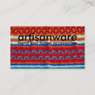 bpcのArtisanwareのニットのビジネスまたはプロフィールカード 名刺