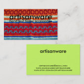 bpcのArtisanwareのニットのビジネスまたはプロフィールカード 名刺 (正面/裏面)