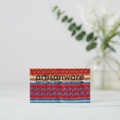 bpcのArtisanwareのニットのビジネスまたはプロフィールカード 名刺 (スタンド正面)