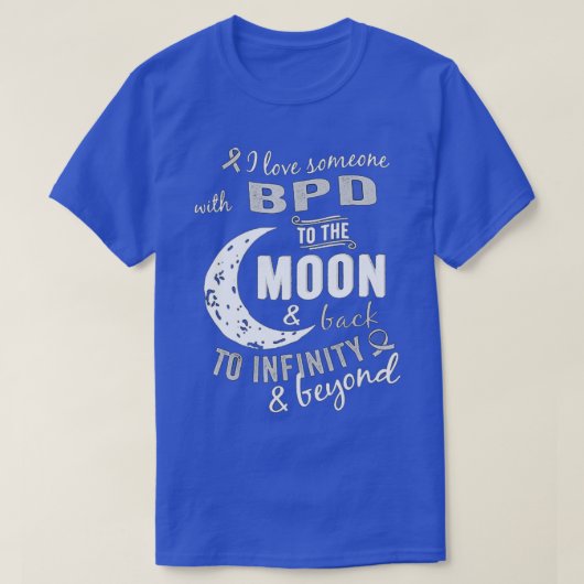 BPD認識度境界線 Tシャツ (デザイン正面)