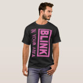 BPINKファンのためのエリアでの点滅 Tシャツ (正面フル)