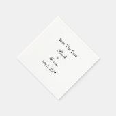 <bpt i="2"/>セーブザデート<ept i="1"/> スタンダードカクテルナプキン (角)