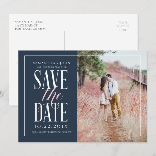 <bpt i="2"/>セーブザデート<ept i="1"/> 招待状 (正面/裏面)