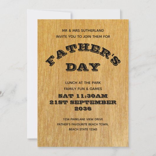 <bpt i="2"/>父の日<ept i="3"/> 招待状 (正面)