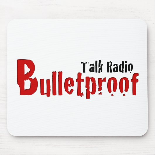 BPTRの赤くおよび黒いタイトルのロゴのマウスパッド マウスパッド (正面)