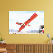 BQM-74E Chukarドローンの発売準備完了 キャンバスプリント (インサイチュ (リビング))