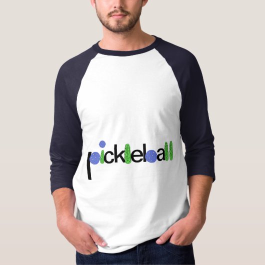 BRのおもしろいなPickleballのワイシャツ Tシャツ (正面)
