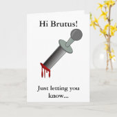 BRの挨拶状のこんにちはブルータス! カード (黄色い花)