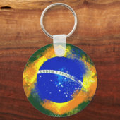 BRブラジル国旗 キーホルダー (正面)
