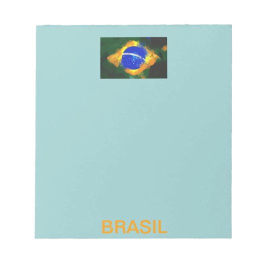 BRブラジル国旗 ノートパッド (正面)