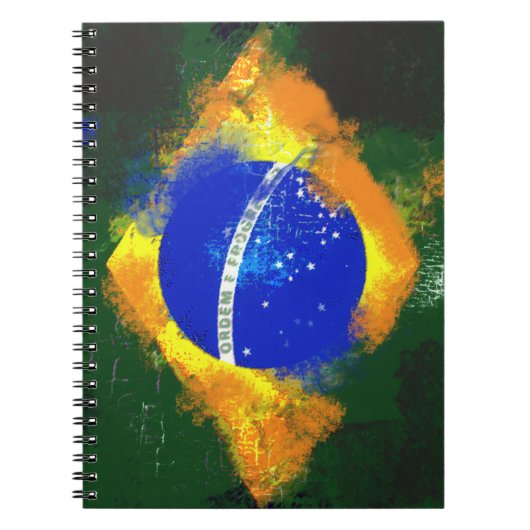 BRブラジル国旗 ノートブック (正面)