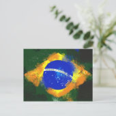 BRブラジル国旗 ポストカード (スタンド正面)