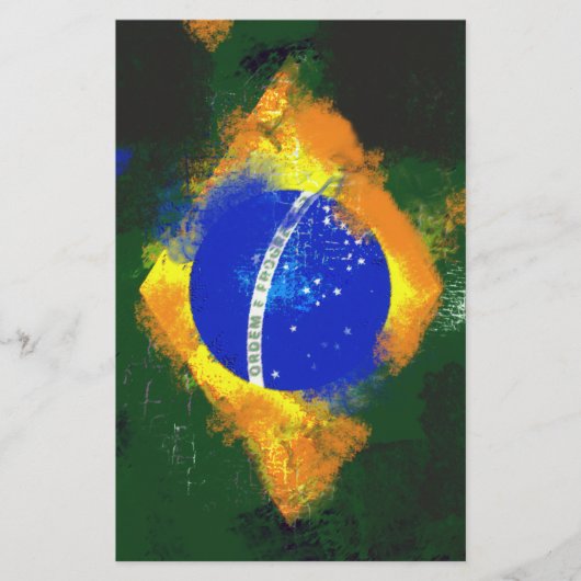 BRブラジル国旗 便箋 (正面)