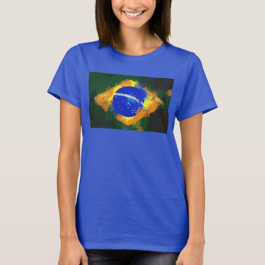 BRブラジル国旗 Tシャツ (正面)