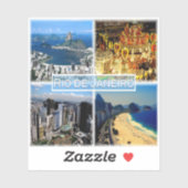 BRリオデジャネイロ – ボタフォゴビーチ-カーニバル- シール (シート)