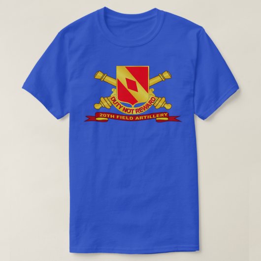 Brリボン付き第20フィールド砲兵 Tシャツ (デザイン正面)