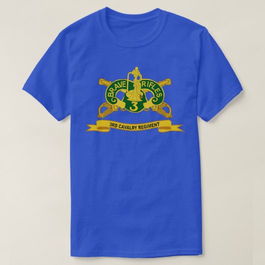 Brリボン付き第3騎兵連隊 Tシャツ (デザイン正面)