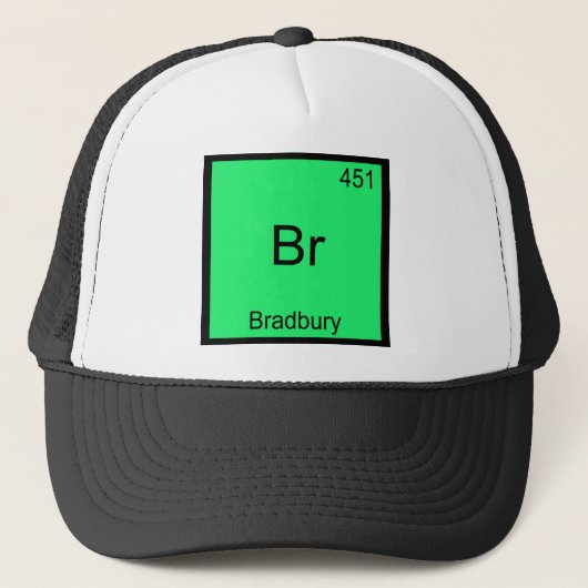 Br - ブラッドベリ おもしろ化学元素記号Tシャツ キャップ (正面)