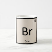 Br - ブリーチーズ 化学元素記号 周期表 コーヒーマグカップ (中央)