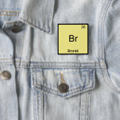Br – ブロンテ化学素おもしろい子シンボルTシャツ 缶バッジ (インサイチュ)