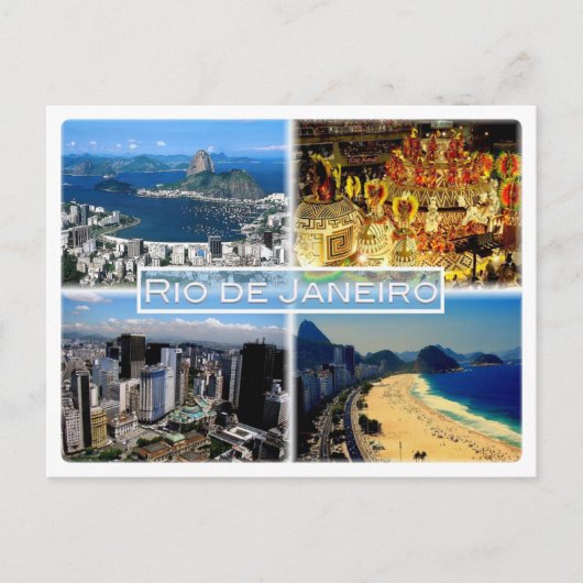 BR リオデジャネイロ - ボタフォゴビーチ - カーニバル - ポストカード (正面)