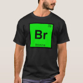 Br - 臭素 化学 周期表 シンボル tシャツ (正面)