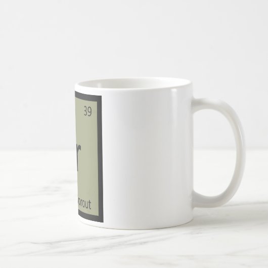 Br -芽キャベツ野菜化学記号 コーヒーマグカップ (右)