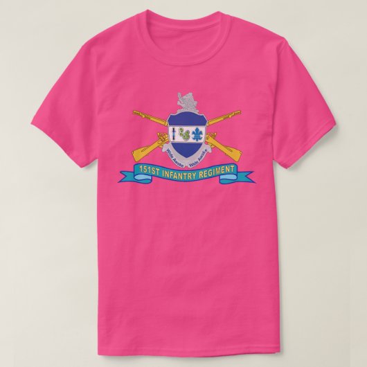 Br DUIリボン付き歩兵第151連隊X Tシャツ (デザイン正面)