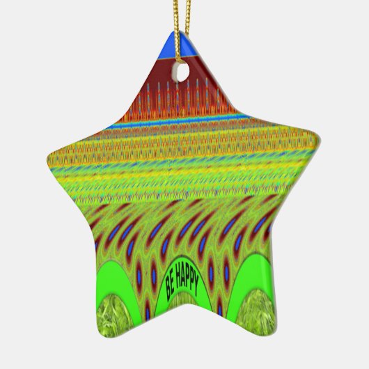 Br Happyいい日を過ごす セラミックオーナメント (左)