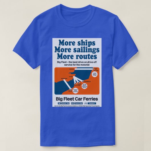 BR SNCF Car Ferries 1960s Tシャツ (デザイン正面)