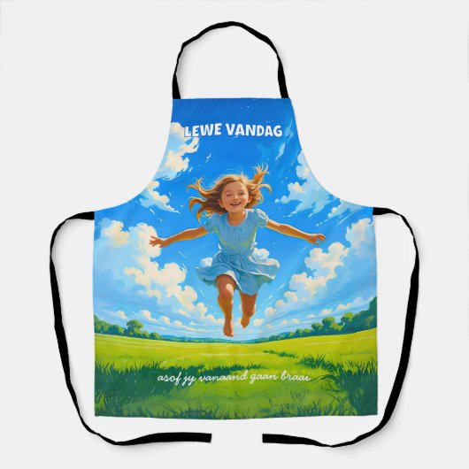 BRAAI Meme Afrikaans Saffa Expat Afrikaanse Humor エプロン (正面)
