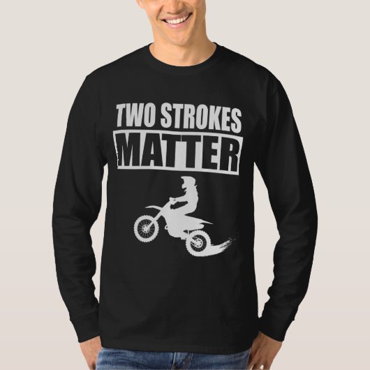 BRAAPモータークロス2ストロークパワーダイレクトバイクライダーT Tシャツ (正面)