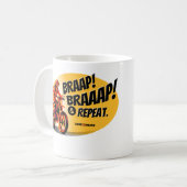 Braap Braaap And Repeat Dirt Bike Coffee Mug コーヒーマグカップ (正面左)