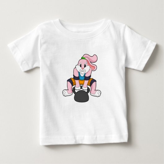 Brabit atフィットネスwith Dumbell.PNG ベビーTシャツ (正面)
