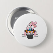 Brabit atフィットネスwith Dumbell.PNG 缶バッジ (正面&裏面)