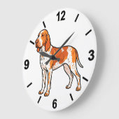 Bracco Italiano Dog Wall Clock Pet Home Decor ラージ壁時計 (傾斜)
