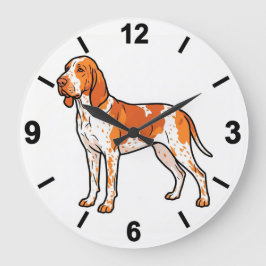Bracco Italiano Dog Wall Clock Pet Home Decor ラージ壁時計