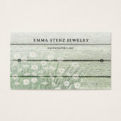 Bracelet Display Card • Rustic Wood Floral (正面)