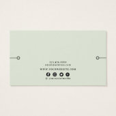 Bracelet Display Card • Rustic Wood Floral (裏面)