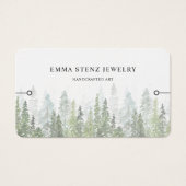 Bracelet Display Card • Watercolor Pine Woods (正面)