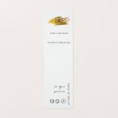 Bracelet Display Holder Logo Social Media Sign 名刺 (外部フラット)