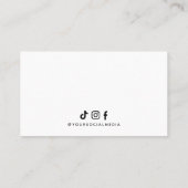 Bracelet Display White Your Logo Social Media 名刺 (裏面)