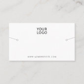 Bracelet Display White Your Logo Social Media 名刺 (正面)