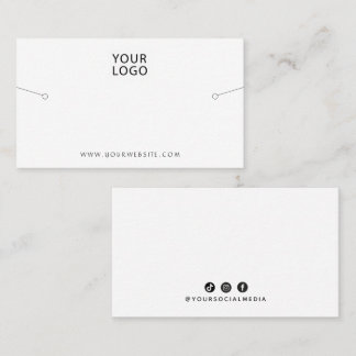 Bracelet Display White Your Logo Social Media Busi 名刺