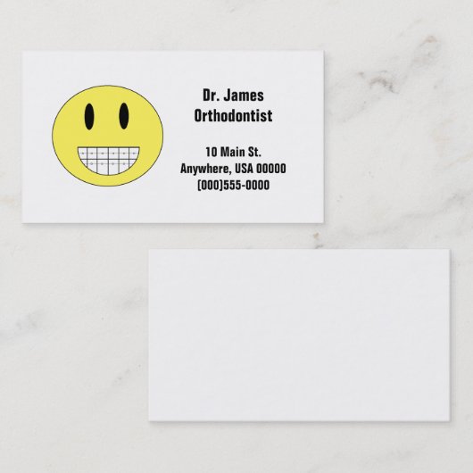 「Braces顔」名刺 名刺 (正面/裏面)