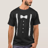 Braces Bow Tie Dress Code Black Tie Party Tシャツ (正面)