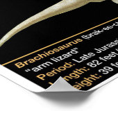 Brachiosaurus - Biology Jurassic ポスター (角)